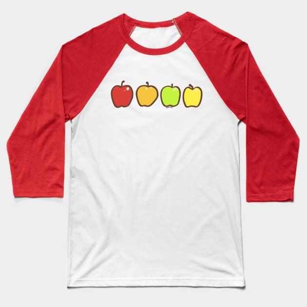 Harvest Apples Baseball T-Shirt by Jan Grackle